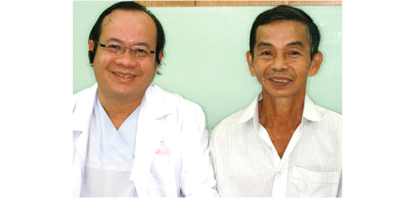 Tiến sĩ, Bác sĩ Võ Văn Nhân và bệnh nhân Nguyễn Văn Lượm